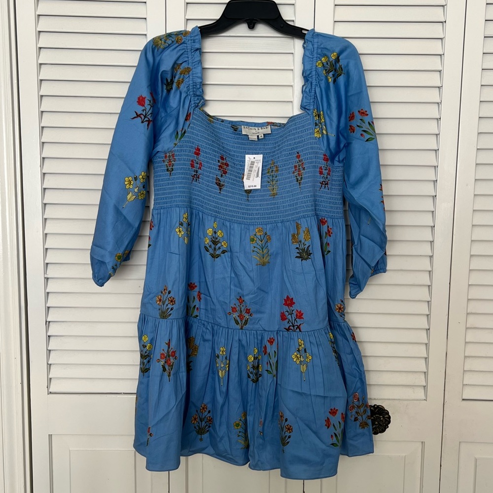 Sachin + Babi Blue Floral Dress
